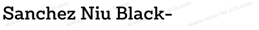 Sanchez Niu Black字体转换